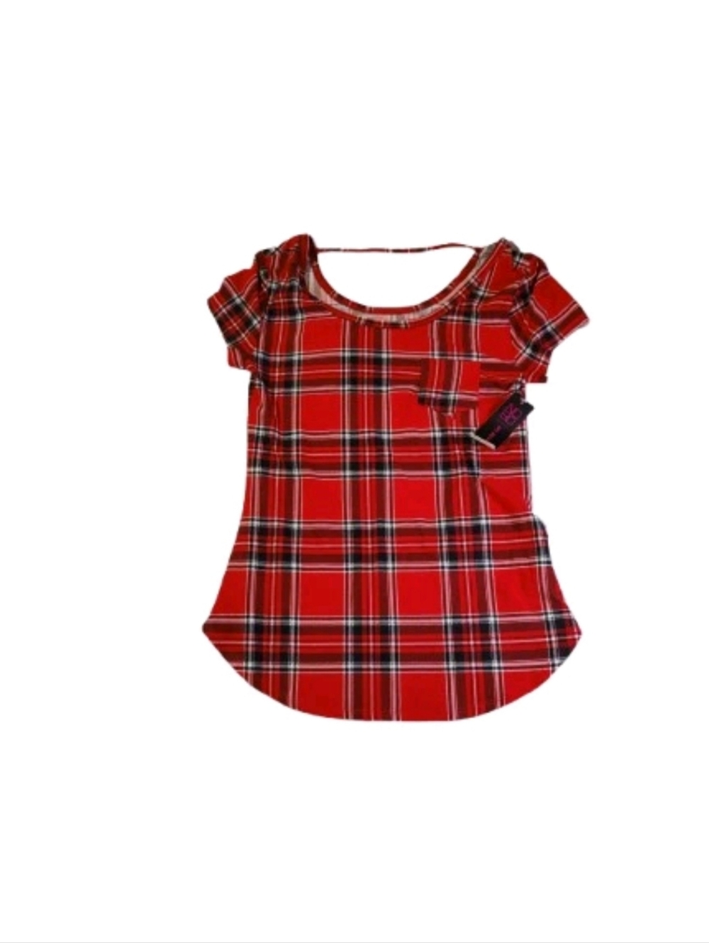 No Boundaries Red Short Sleeve Top Sz Medium NWT
